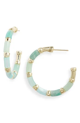 Kendra Scott Gigi Hoop Earrings in Gold Blue Mix at Nordstrom