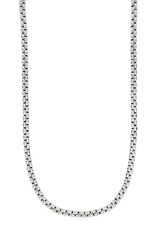 Bony Levy Men's 14K Gold Box Chain Necklace White at Nordstrom,