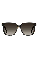 Carrera Eyewear 55mm Rectangular Sunglasses in Havana/Brown Gradient at Nordstrom