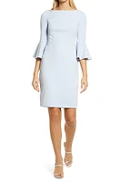 Harper Rose Bell Sleeve Bateau Neck Sheath Dress Sky at Nordstrom,