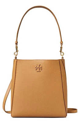 Tory Burch McGraw Leather Bucket Bag in Tiramisu at Nordstrom