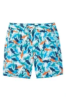 Fair Harbor Kids' Anchor Shark Print Water Repellent Swim Trunks Reef Sharks at