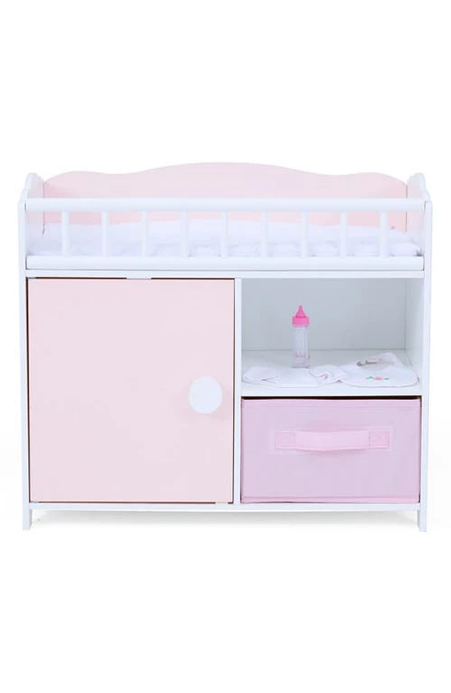 Teamson Kids Olivia's Little World Aurora Doll Changing Table/Bed Set in Pink at Nordstrom