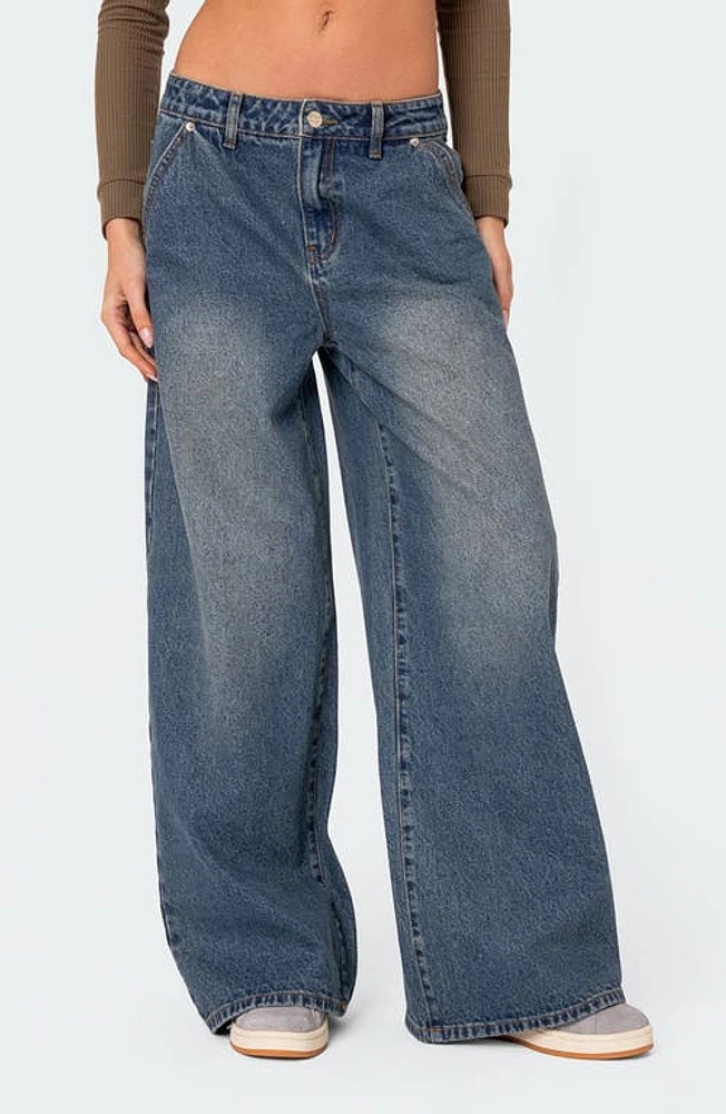 EDIKTED Baggy Wide Leg Jeans at Nordstrom