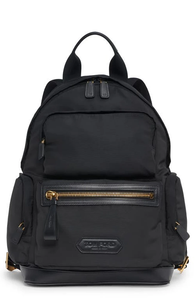 TOM FORD Recycled Nylon Backpack in Black at Nordstrom