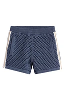 Reiss Kids' Creek Jr. Open Stitch Knit Shorts in Airforce Blue at Nordstrom, Size 8-9 Y