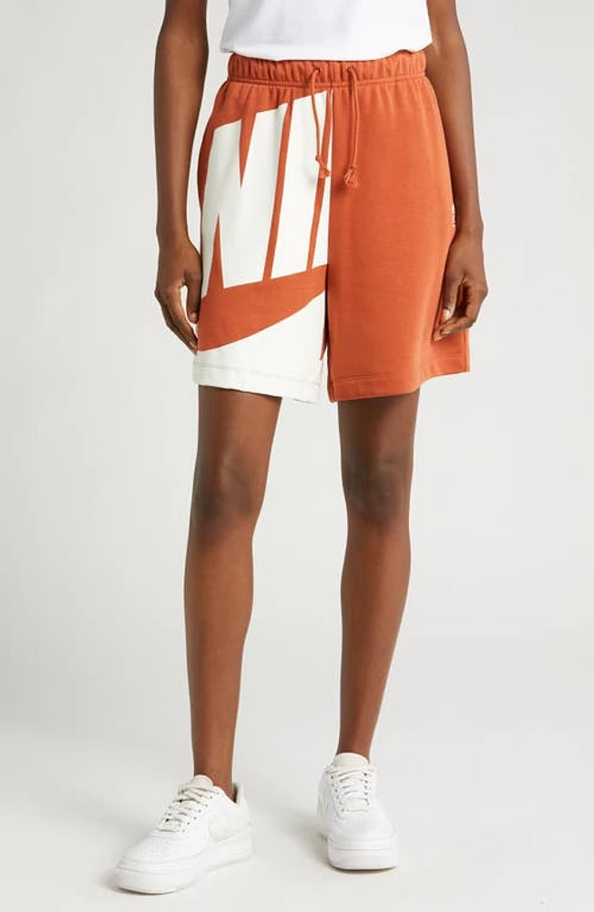 Nike Sportswear Air 6 MR Fleece Shorts Burnt Sunrise/Sail at Nordstrom,