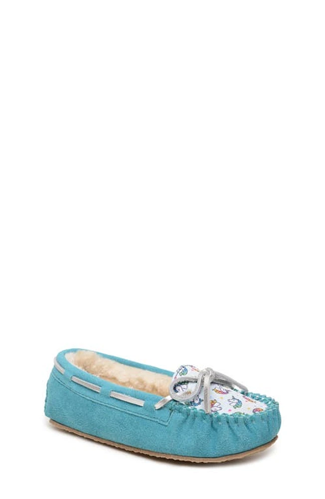 Minnetonka Kids' Cassie Slipper Unicorn Turquoise at Nordstrom, M