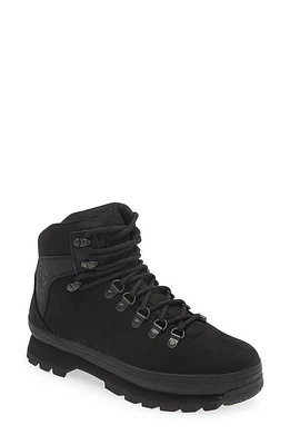 Timberland Euro Waterproof Hiker Boot Black Nubuck Leather at Nordstrom,