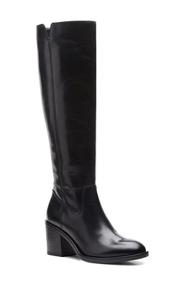 Clarks(r) Valvestino Hi Knee High Boot in Black Leather at Nordstrom, Size 9