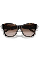 Tiffany & Co. 54mm Gradient Square Sunglasses in Havana at Nordstrom