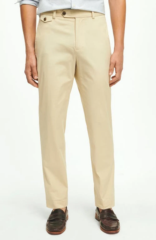 Brooks Brothers Stretch Supima Cotton Poplin Chinos Oatmeal at Nordstrom, X