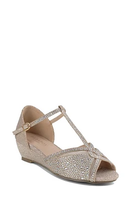 Paradox London Pink Janelle Wedge Sandal Champagne at Nordstrom,