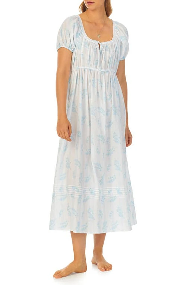 Eileen West Lace Trim Cotton Lawn Ballet Nightgown White at Nordstrom,