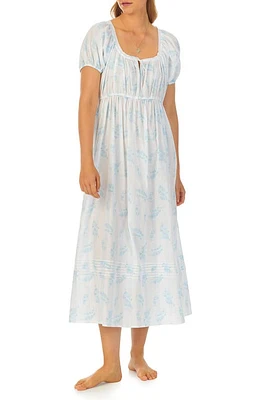 Eileen West Lace Trim Cotton Lawn Ballet Nightgown White at Nordstrom,