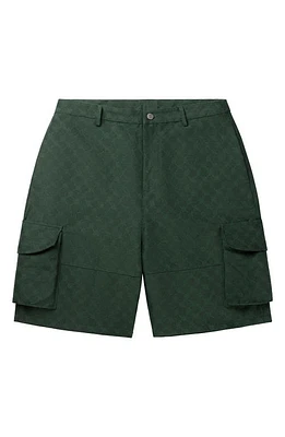 DAILY PAPER Benji Monogram Cargo Shorts Pine Green at Nordstrom,