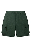 DAILY PAPER Benji Monogram Cargo Shorts Pine Green at Nordstrom,