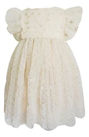 Popatu Floral Embroidered Dress Ivory at Nordstrom,