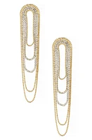 Ettika Looped Fringe Drop Earrings in Gold at Nordstrom