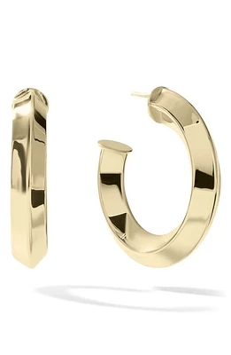 Lana Knife Edge Hoop Earrings in Yellow Gold at Nordstrom