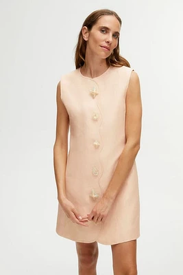 Nocturne Seashell Accessorized Mini Dress in Salmon at Nordstrom