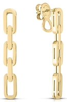 Roberto Coin Navarra Link Drop Earrings in Yellow Gold at Nordstrom