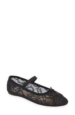 Loeffler Randall Leonie Lace Ballet Flat in Black at Nordstrom, Size 11