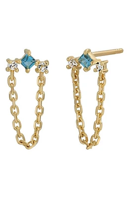 Bony Levy 14K Gold London Blue Topaz & Sky Blue Topaz Drop Earrings in 14K Yellow Gold at Nordstrom