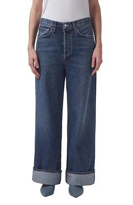 AGOLDE Dame High Waist Wide Leg Organic Cotton Jeans Control at Nordstrom,