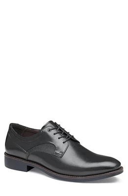 Johnston & Murphy Holcomb Waterproof Plain Toe Derby Black Full Grain at Nordstrom,