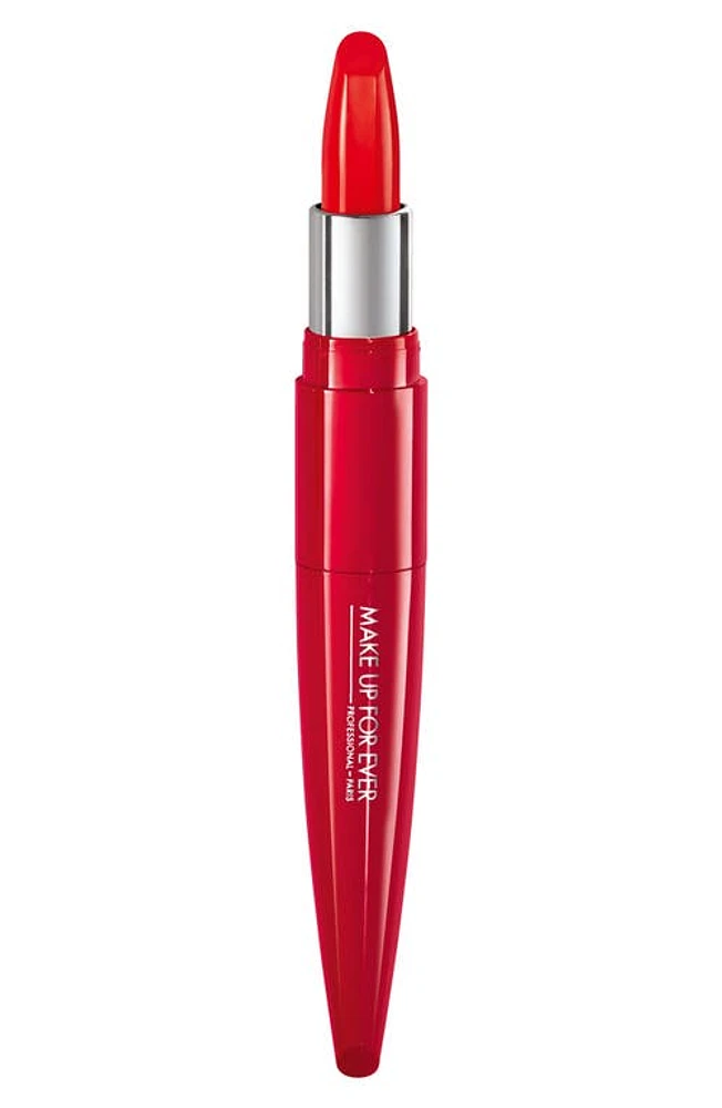 Make Up For Ever Rouge Artist Shine On Lipstick in 332 Blazing Flame at Nordstrom