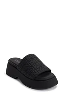 DKNY Logo Quilt Platform Sandal at Nordstrom,