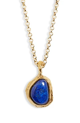 Alighieri The Droplet of the Horizon Lapis Pendant Necklace in 24 Gold at Nordstrom