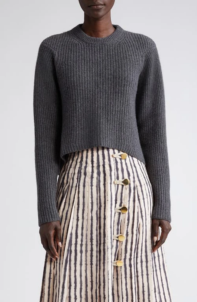 Altuzarra Neale Wool & Cashmere Crewneck Sweater in Iron Melange at Nordstrom, Size X-Large