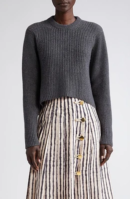 Altuzarra Neale Wool & Cashmere Crewneck Sweater in Iron Melange at Nordstrom, Size X-Large