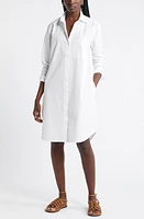 Nordstrom Long Sleeve High-Low Shirtdress at Nordstrom,