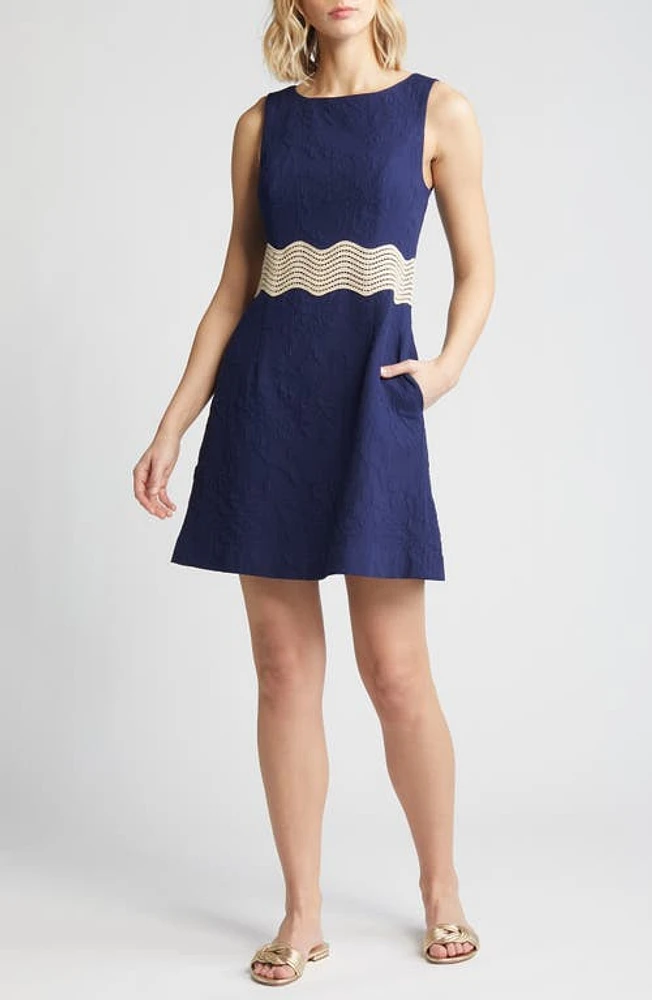 Lilly Pulitzer Siarra Jacquard Sheath Dress True Navy at Nordstrom,