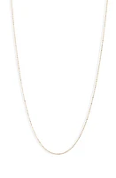 Bony Levy Essentials 14K Gold Beaded Chain Necklace in Yellow Gold at Nordstrom, Size 18 In