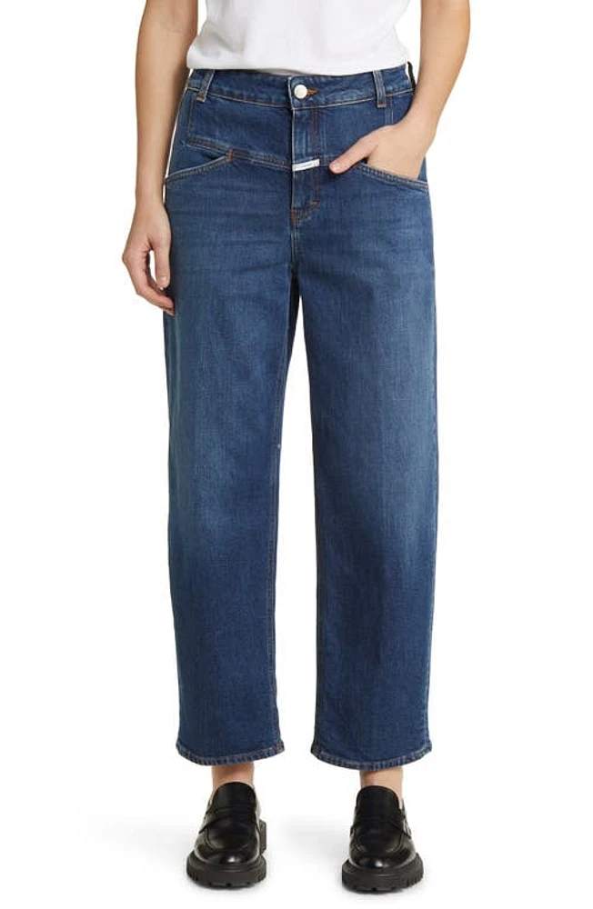 Closed Stover-X Yoke Detail Jeans in Dark Blue at Nordstrom, Size 28