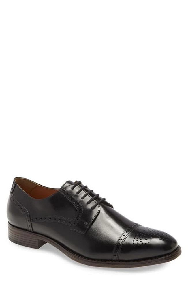 Johnston & Murphy Lewis Cap Toe Derby Black at Nordstrom,