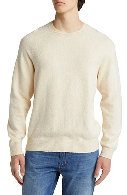 Closed Raglan Sleeve Organic Cotton & Nylon Sweater Ecru at Nordstrom,