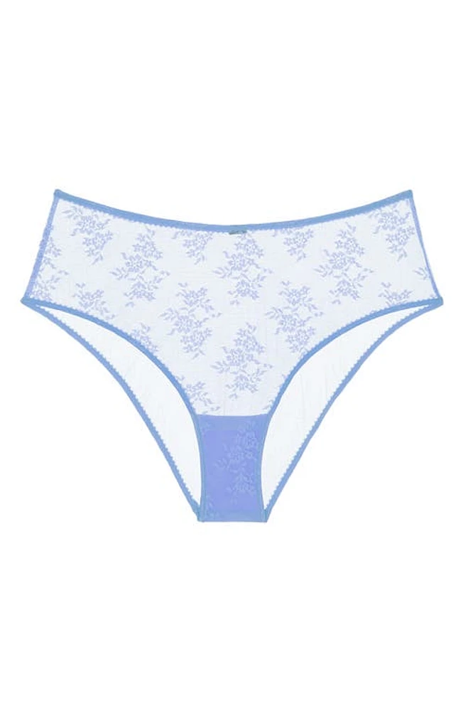 JOURNELLE Romy High Waist Briefs Cornflower Blue at Nordstrom,