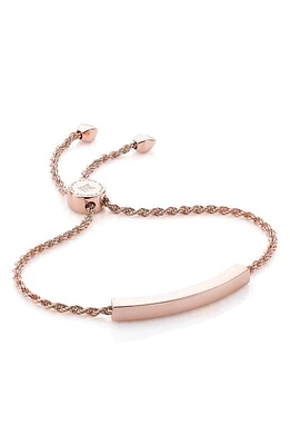 Monica Vinader Linear Friendship Chain Bracelet in Rose Gold at Nordstrom