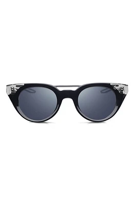 Nike NV01 48mm Cat Eye Sunglasses in Black /Grey at Nordstrom