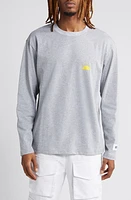 KROST Sunrise Embroidered Long Sleeve Cotton T-Shirt Heather Grey at Nordstrom,