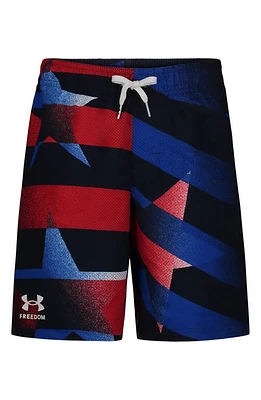 Under Armour Kids' Flag Streamer Volley Swim Trunks Midnight Navy at