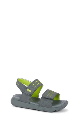 See Kai Run Kids' Billie FlexiRun Water Friendly Sandal Gray/Lime at Nordstrom, M