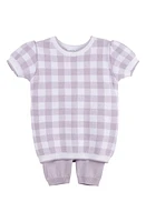 Feltman Brothers Kids Gingham Short Sleeve Sweater & Pants at Nordstrom,