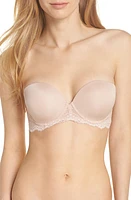 On Gossamer Beautifully Basic Strapless Underwire Bra Champagne at Nordstrom,