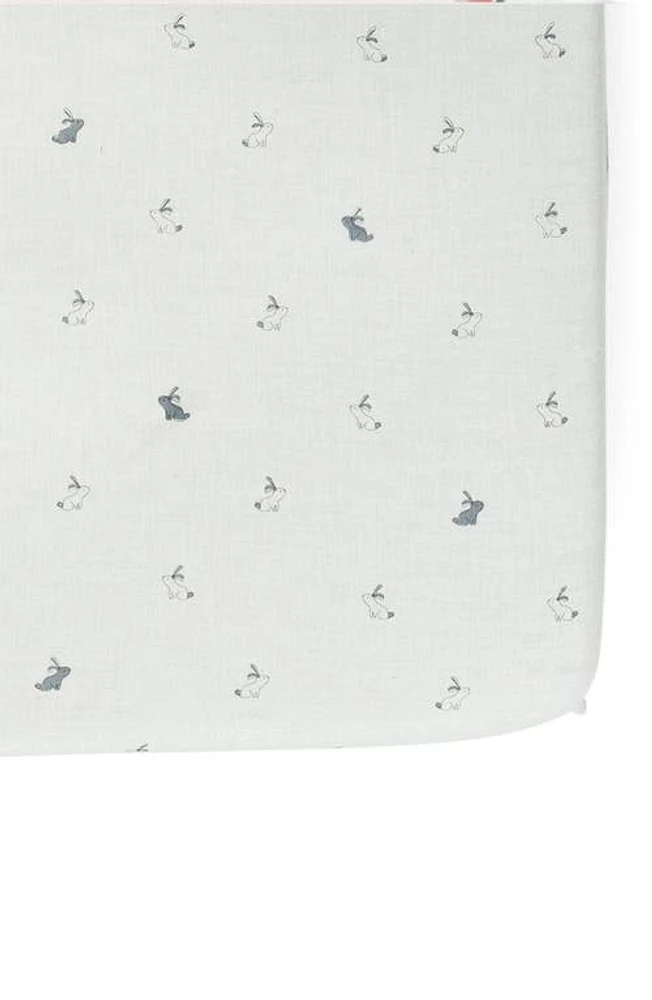 Pehr Hatchlings Crib Sheet in Bunny/Blue at Nordstrom